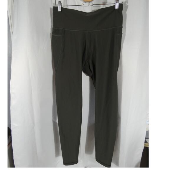 Old Navy Active Pants - Old Navy Active XL Olive Green Leggings Pockets Yoga Athleisure
